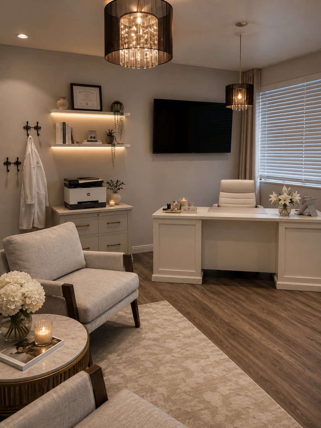 Ascend Beauty & Wellness boutique treatment room interior