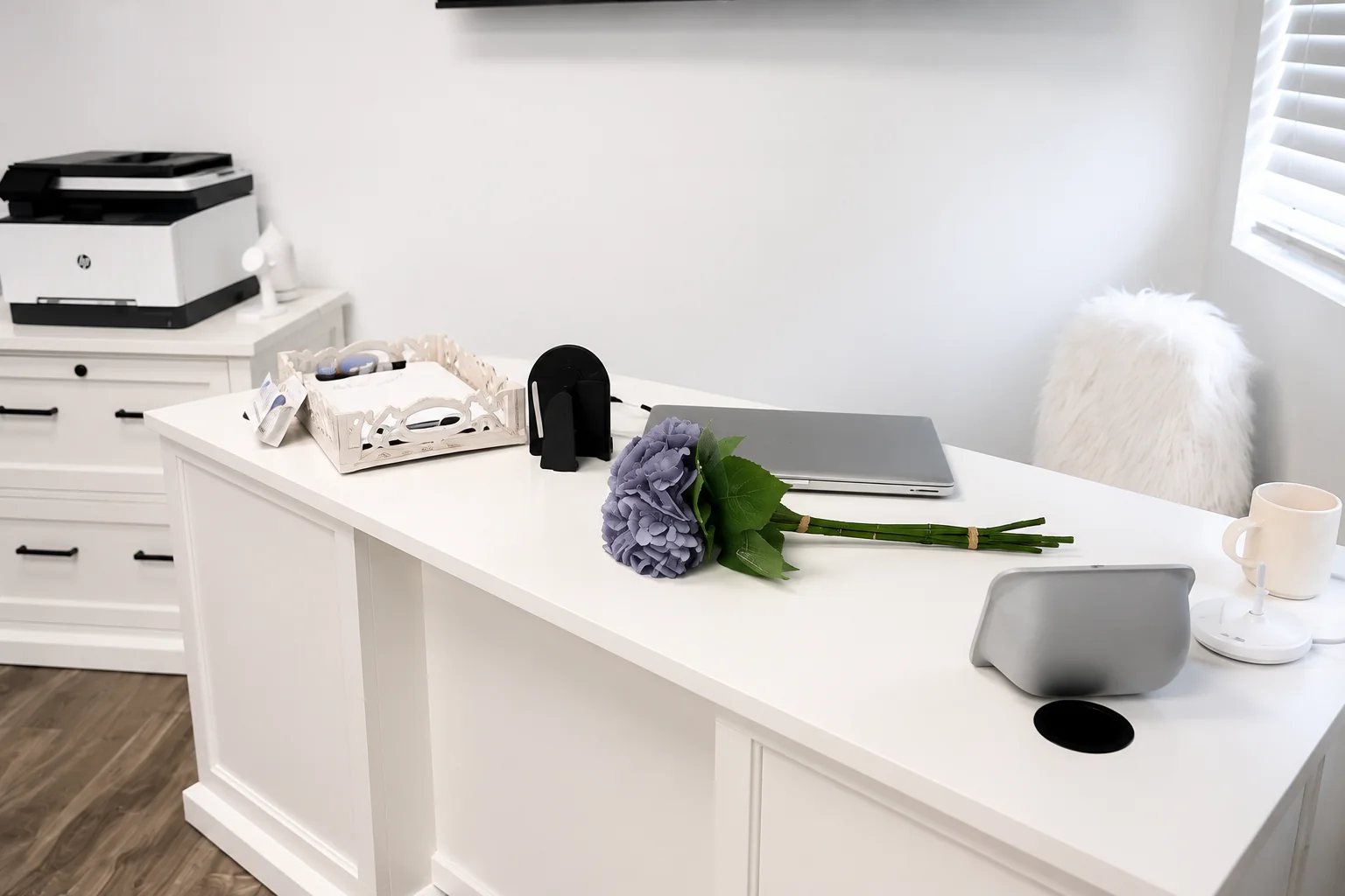 The calm, private consultation desk at Ascend Beauty & Wellness